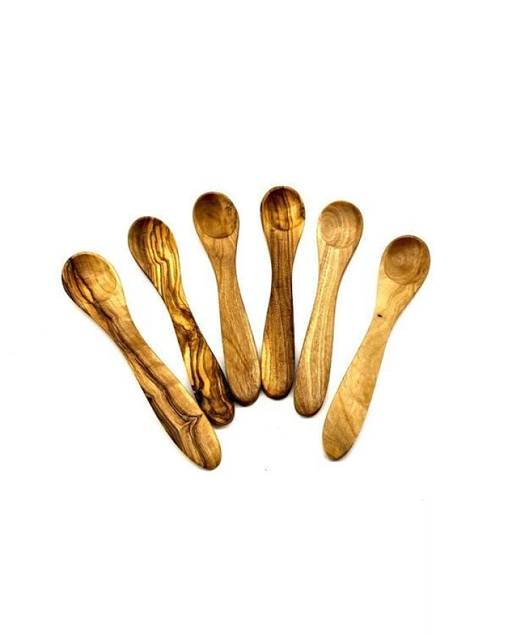 Olivenholz erleben Eierlöffel (6er Set) aus Olivenholz
