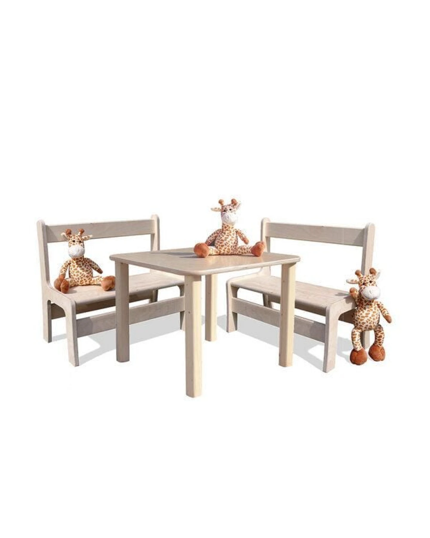 Die Schreiner Christoph Siegel Kindersitzgruppe - Tisch und 2 Bänke – Ansicht 2