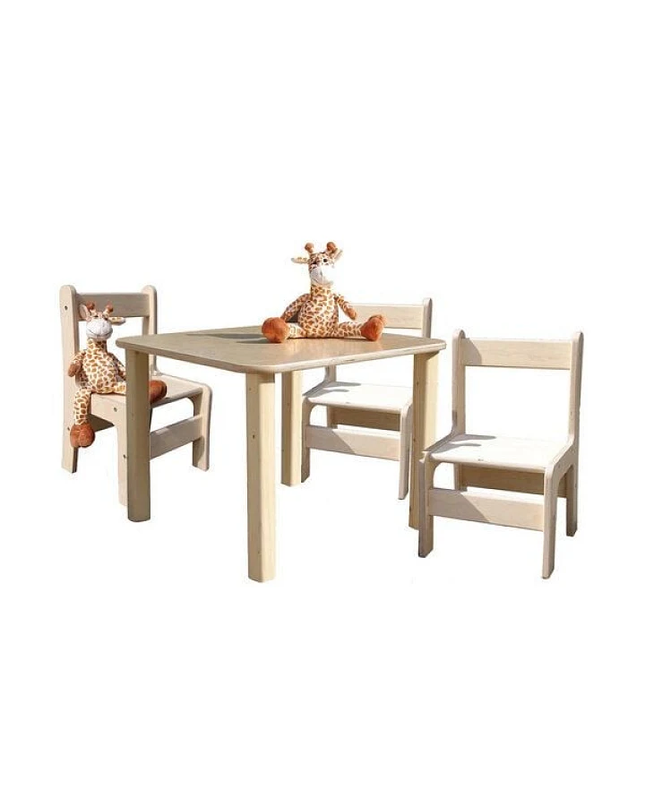Die Schreiner Christoph Siegel Kindersitzgruppe - Tisch und 3 Stühle