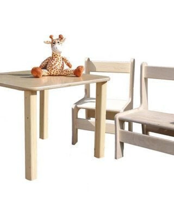 Die Schreiner Christoph Siegel Kindersitzgruppe - Tisch, 2 Stühle und 1 Bank