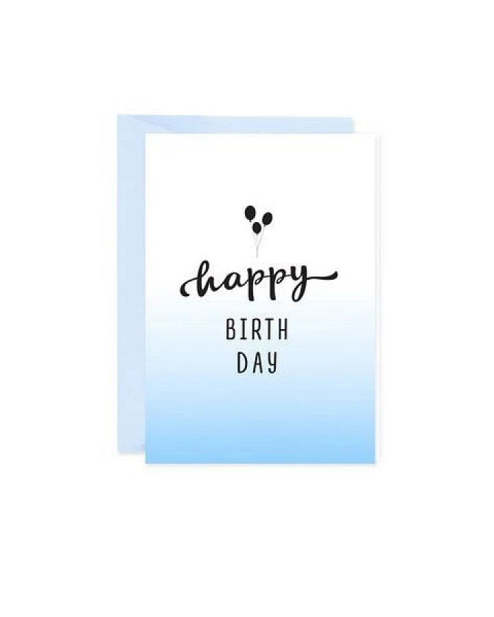 Bow & Hummingbird Mini-Grußkarte Happy Birthday