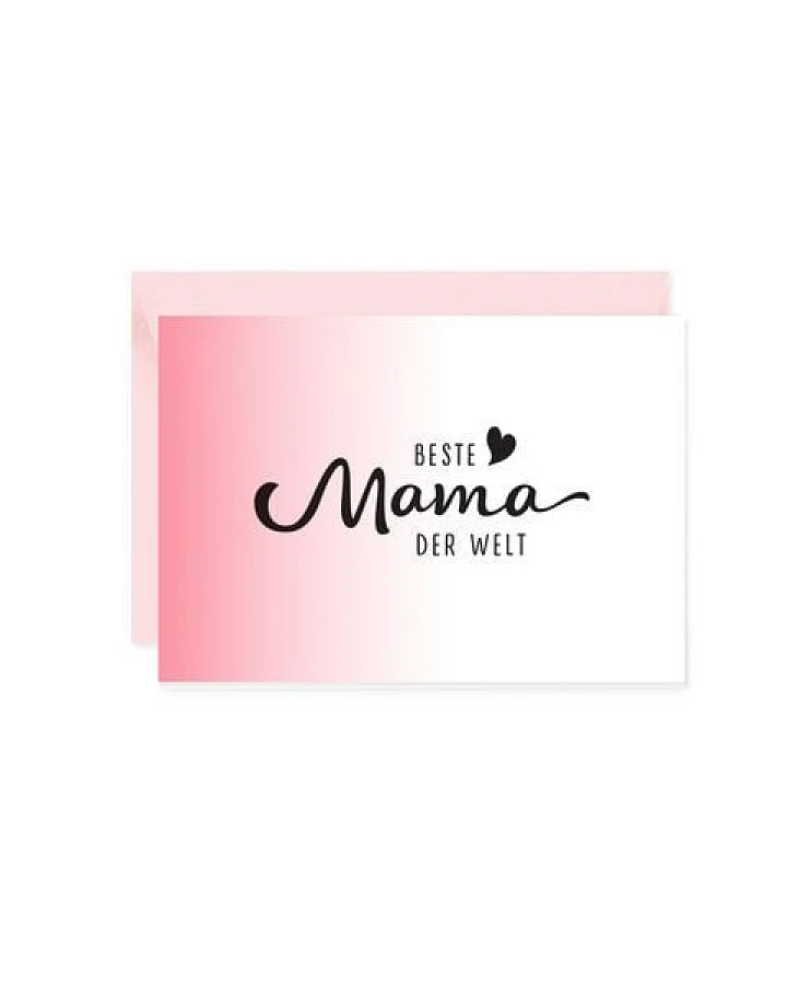 Bow & Hummingbird Mini-Grußkarte Beste Mama