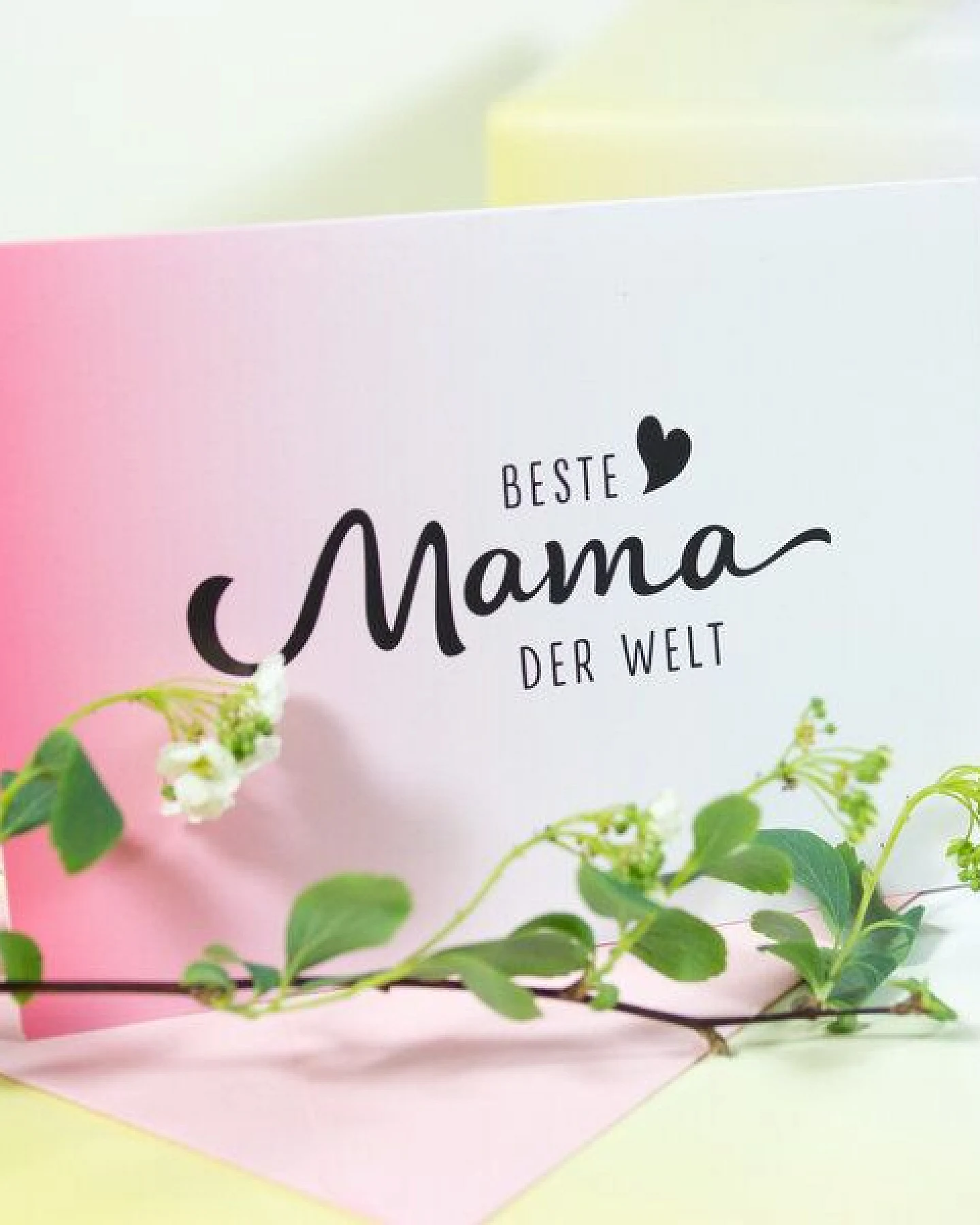 Bow & Hummingbird Mini-Grußkarte Beste Mama – Ansicht 2