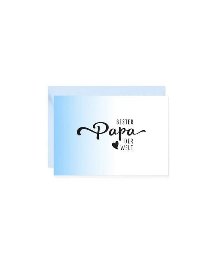 Bow & Hummingbird Mini-Grußkarte Bester Papa