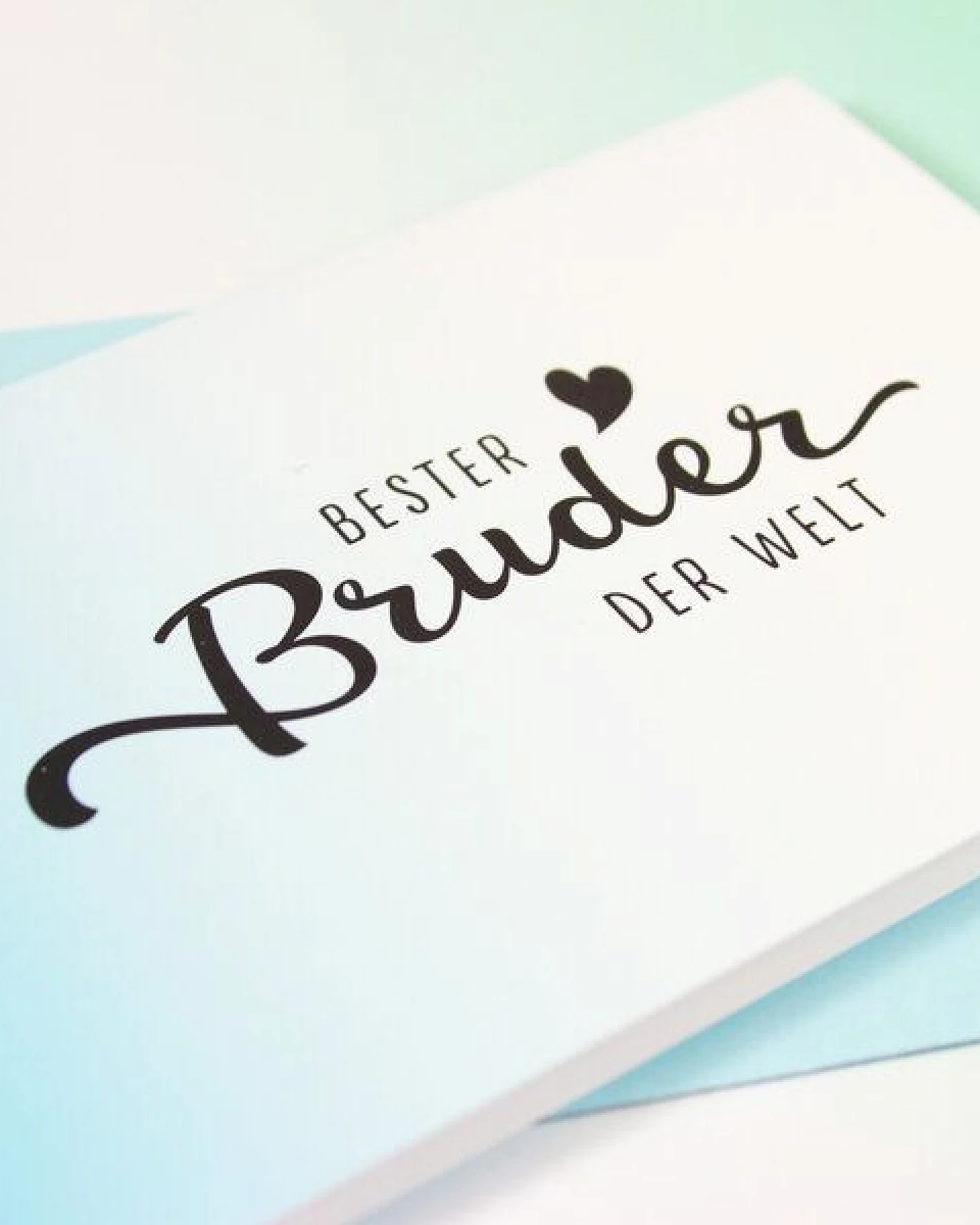 Bow & Hummingbird Mini-Grußkarte Bester Bruder – Ansicht 2
