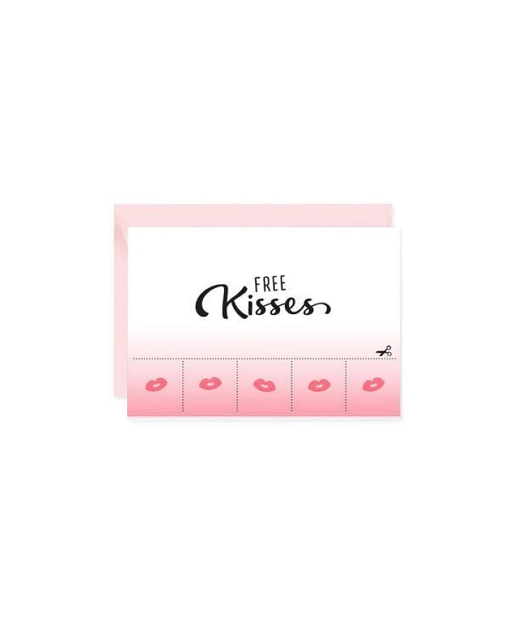 Bow & Hummingbird Mini-Grußkarte Free Kisses