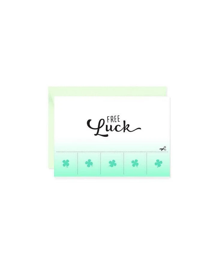 Bow & Hummingbird Mini-Grußkarte Free Luck