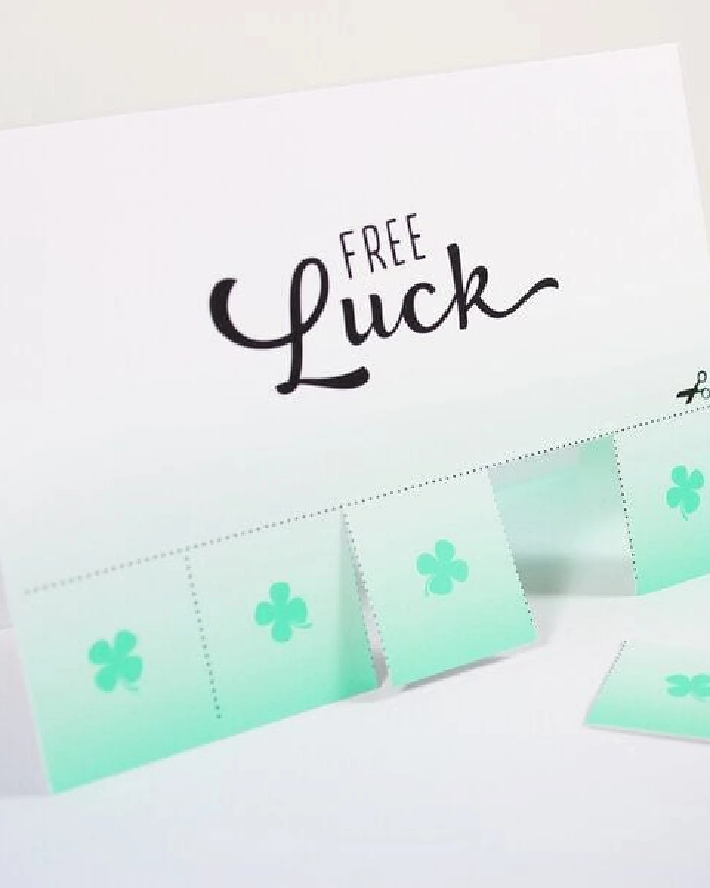 Bow & Hummingbird Mini-Grußkarte Free Luck – Ansicht 2