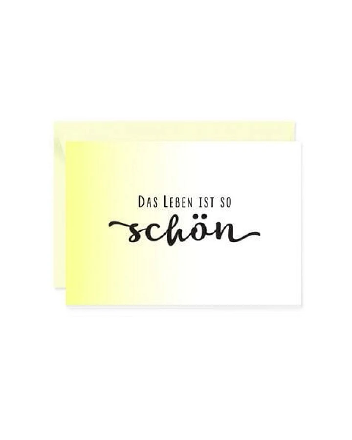 Bow & Hummingbird Mini-Grußkarte Das Leben ist schön