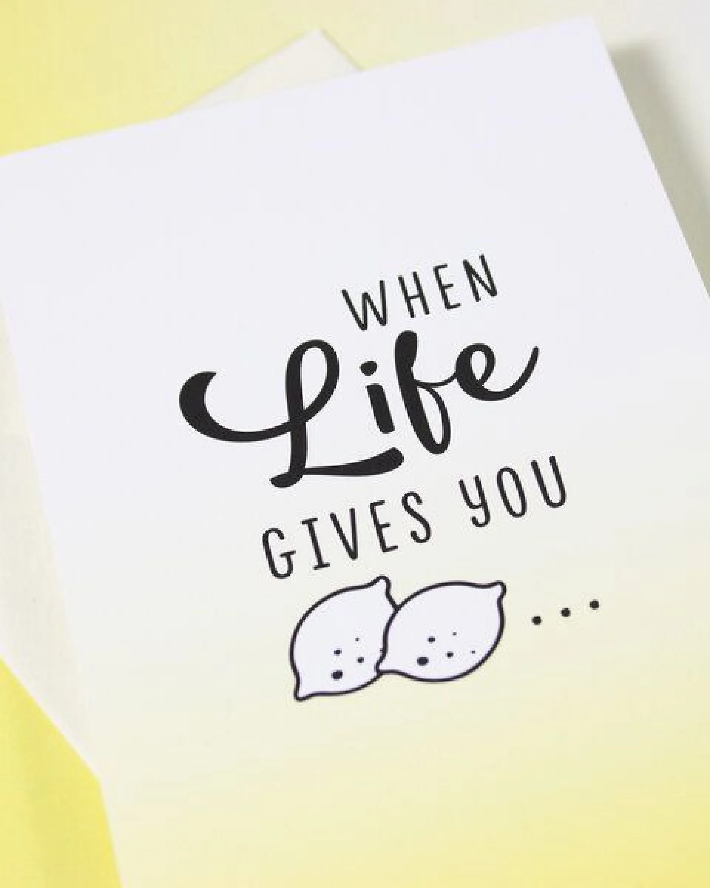 Bow & Hummingbird Mini-Grußkarte When Life gives you ... – Ansicht 2