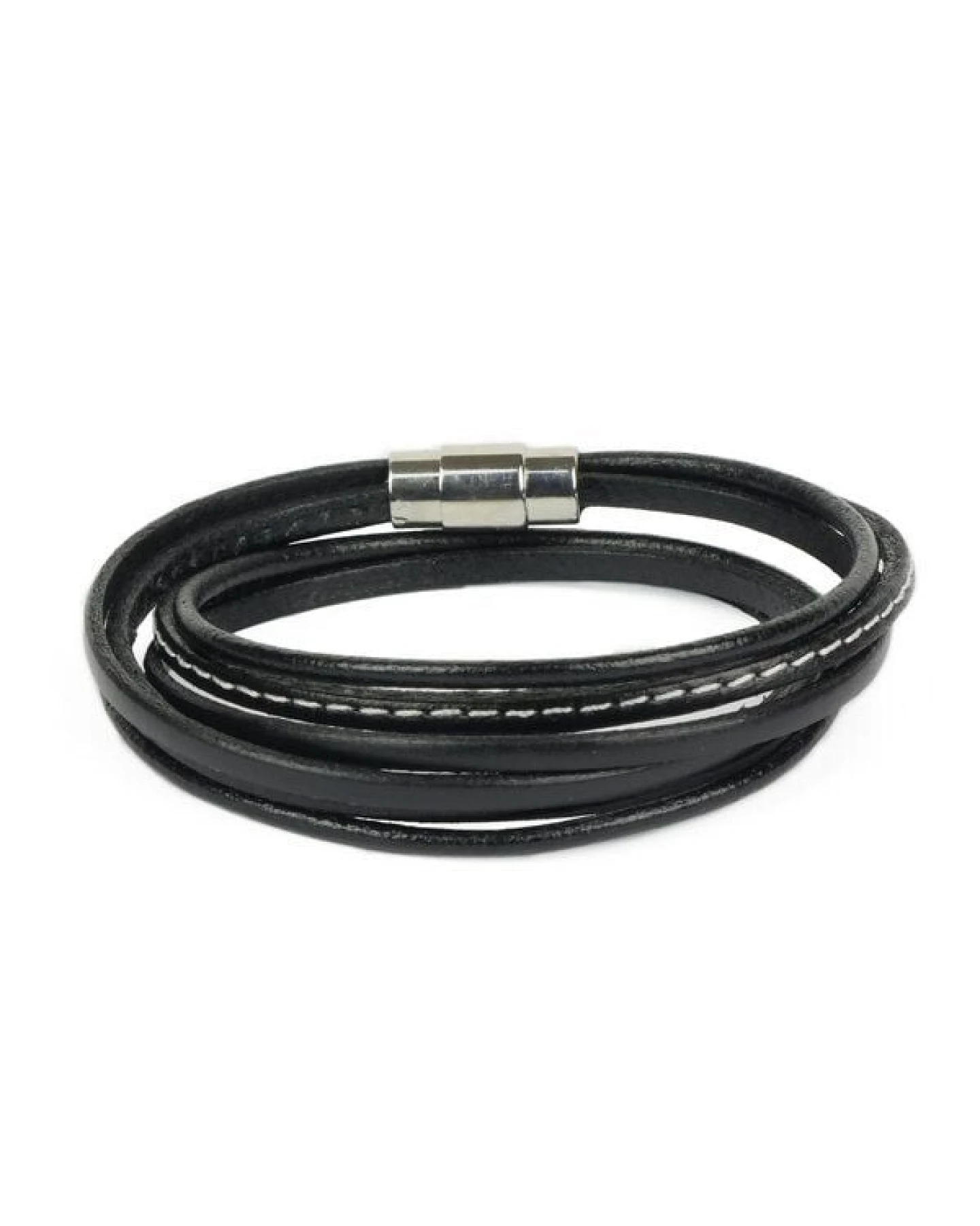 Simaru Lederarmband für Herren & Damen - schwarz - Pflanzliche Gerbung – Ansicht 2