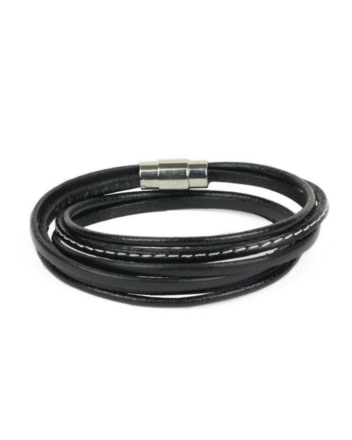 Simaru Lederarmband für Herren & Damen - schwarz - Pflanzliche Gerbung – Ansicht 2