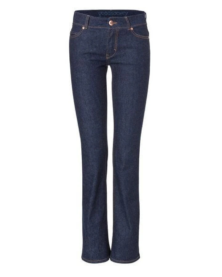 goodsociety Womens Bootcut Jeans Raw One Wash