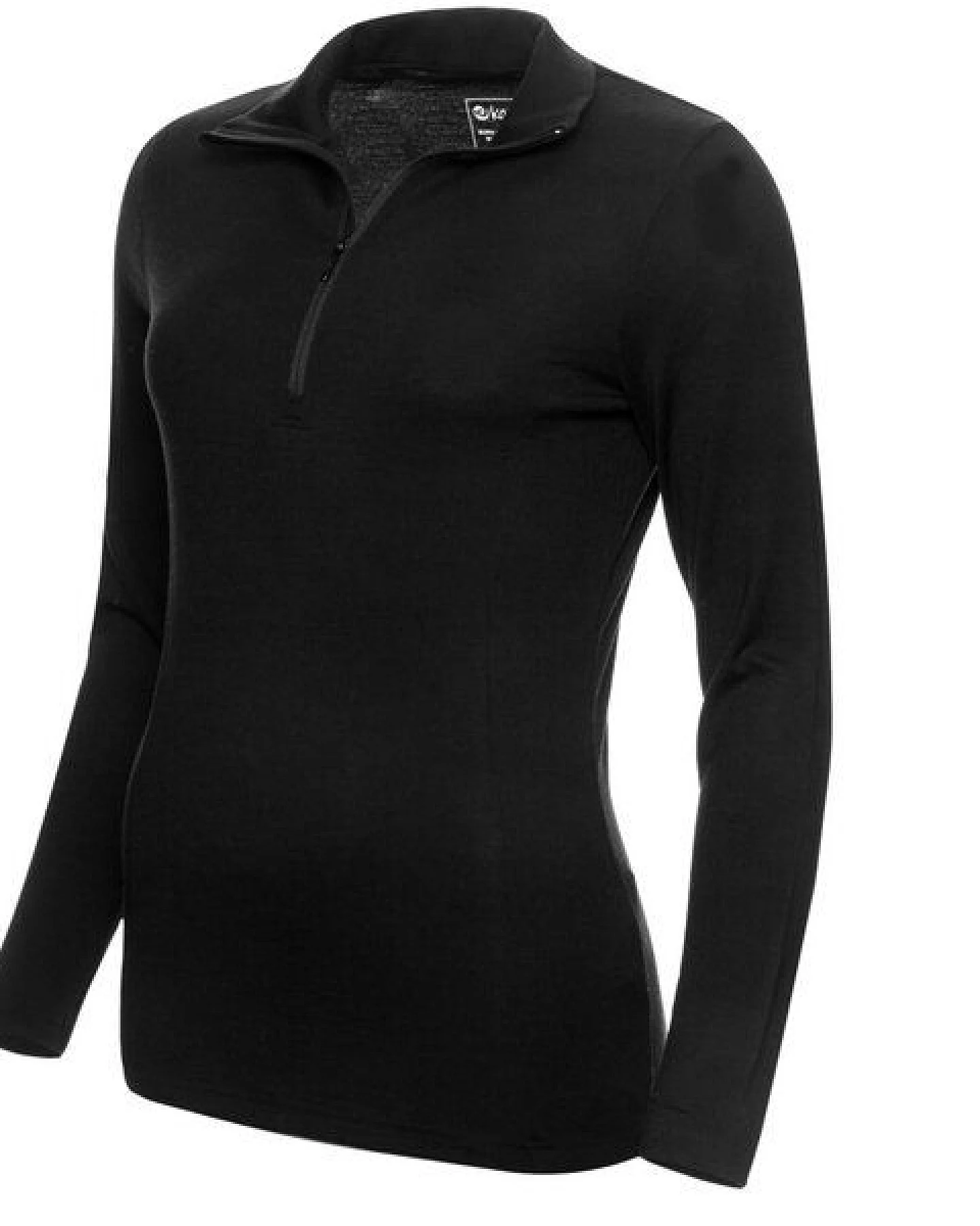 Kaipara - Merino Sportswear Merino Zip-Neck Slimfit 200 Damen – Ansicht 2