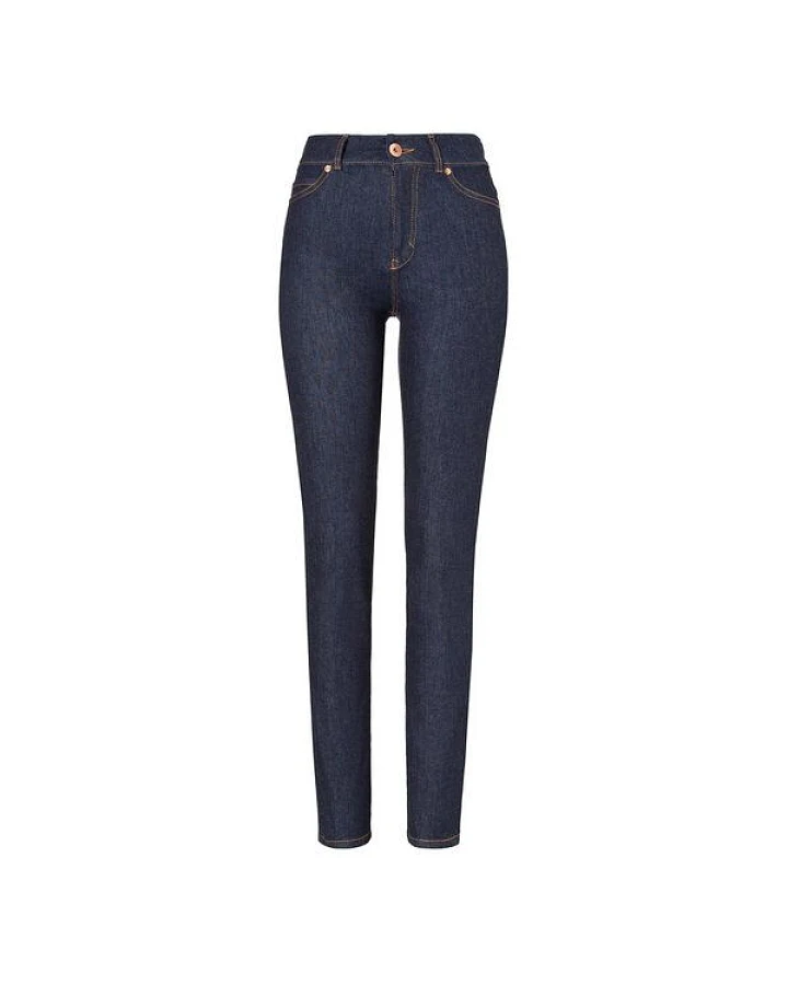 goodsociety Womens High Rise Slim Jeans Raw One Wash