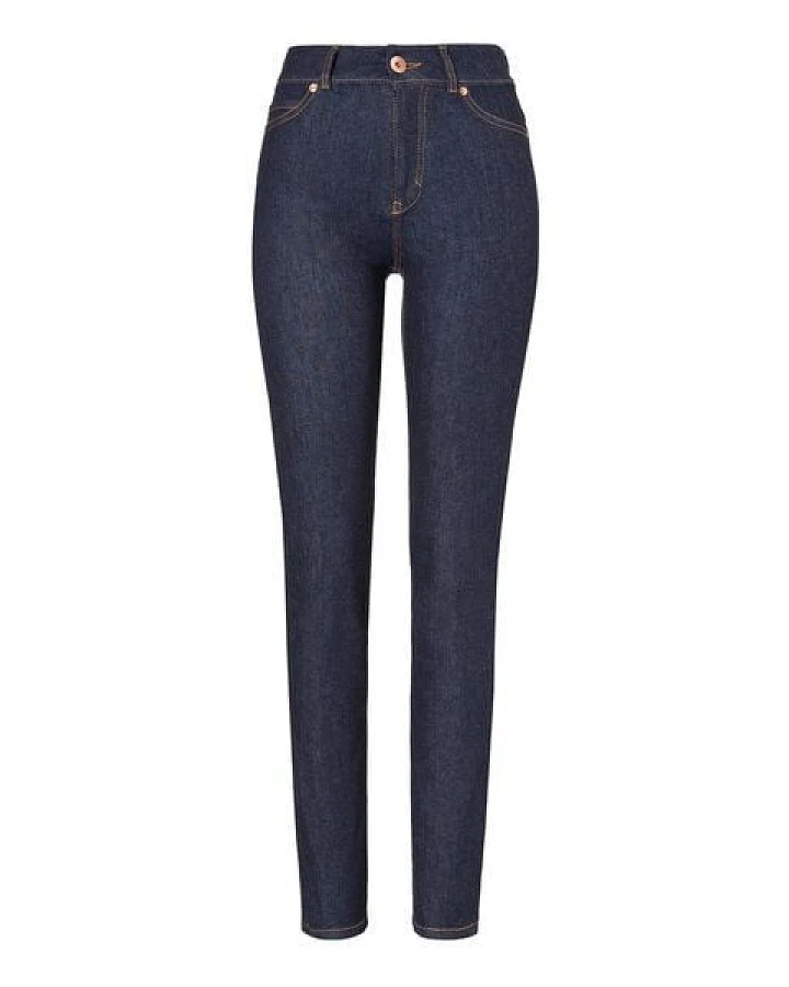 goodsociety Womens High Rise Slim Jeans Raw One Wash