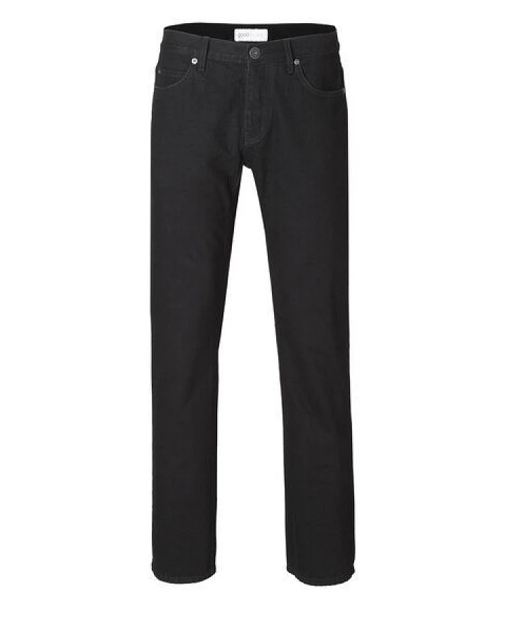 goodsociety Mens Straight Jeans Black One Wash