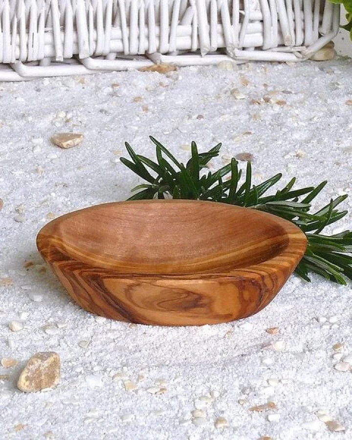 Olivenholz erleben Schälchen oval MINI aus Olivenholz