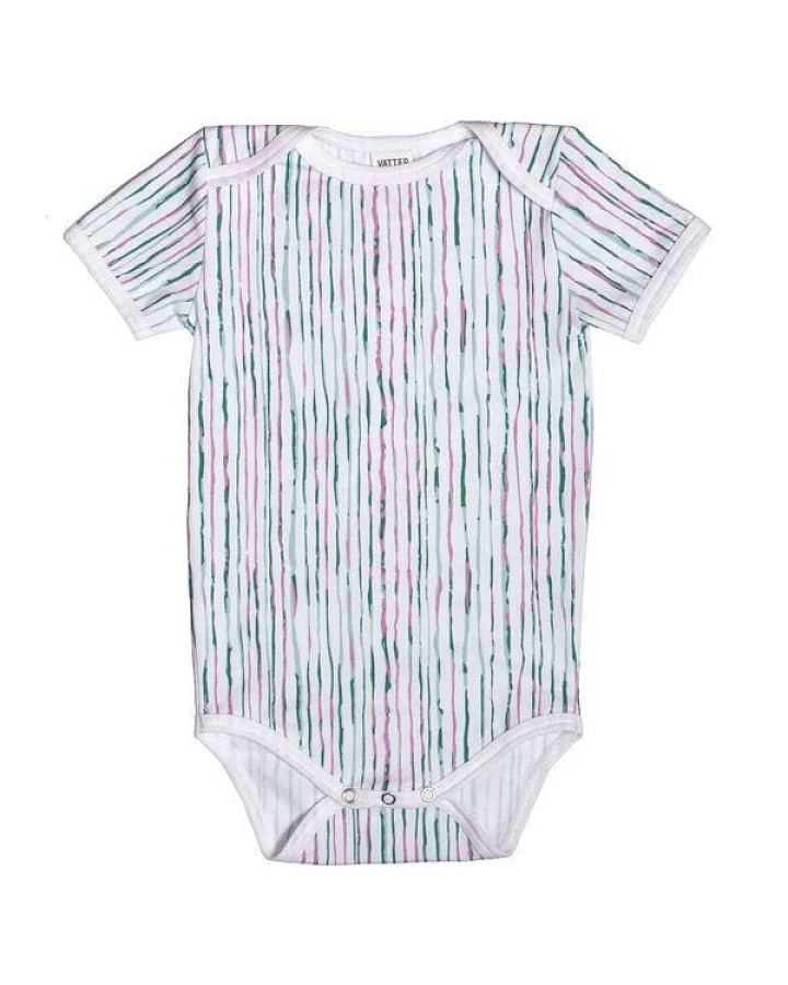 VATTER Baby Body "Naughty Nic" Mint Stripes