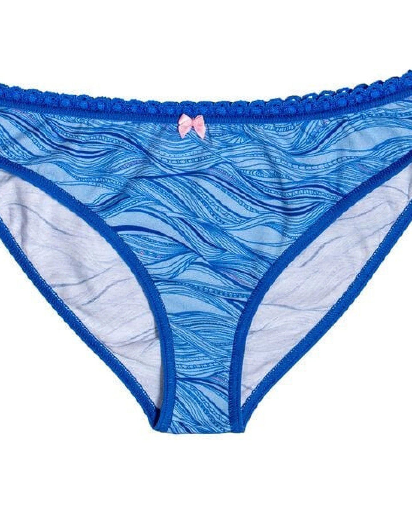 VATTER Bikini Slip "Steady Suzie" Blue Waves – Ansicht 3