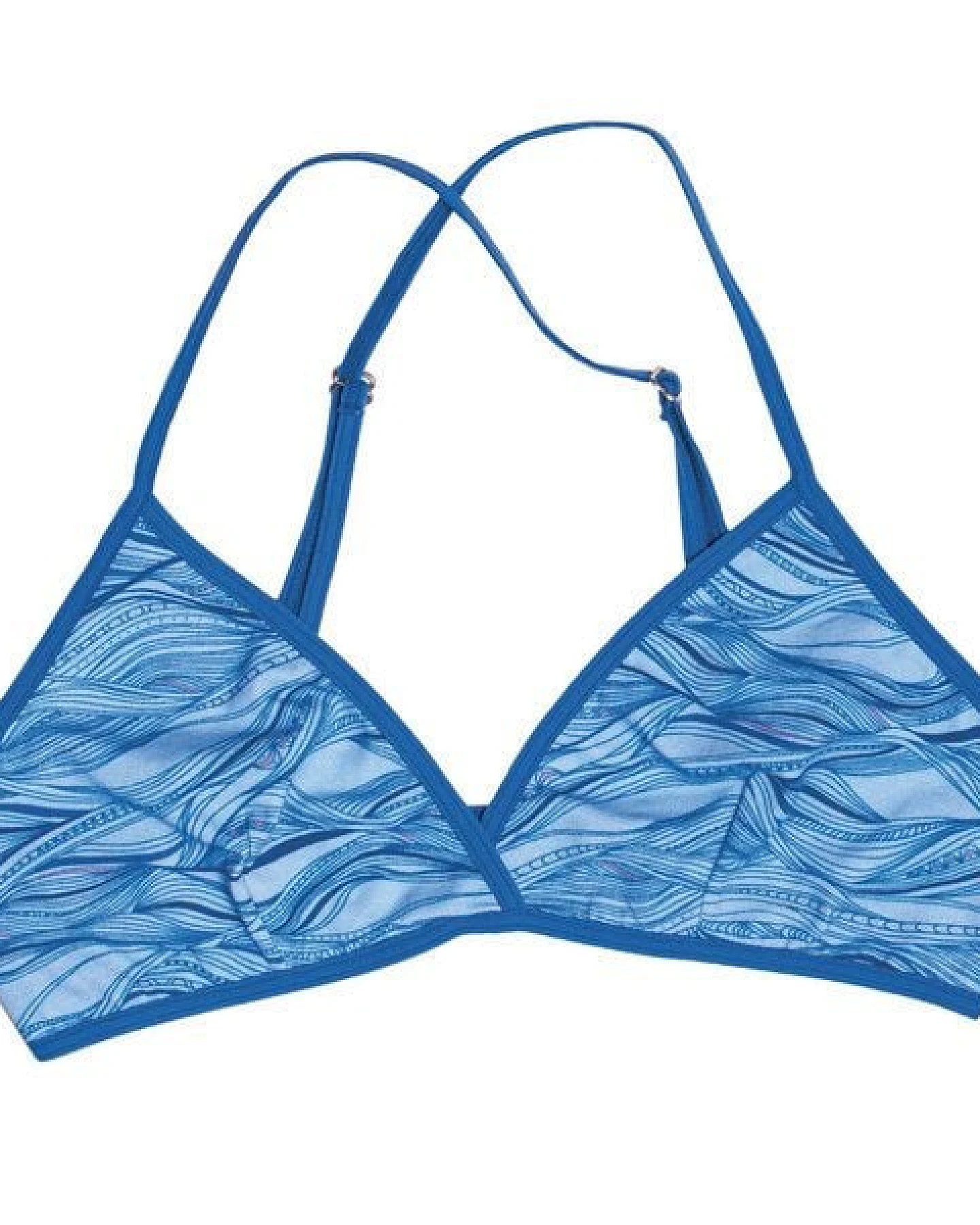 VATTER Triangle Bra "Fine Frieda" Blue Waves – Ansicht 3