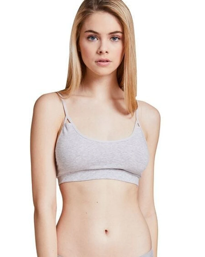 VATTER Bustier "Peppy Paula" Grey Mélange