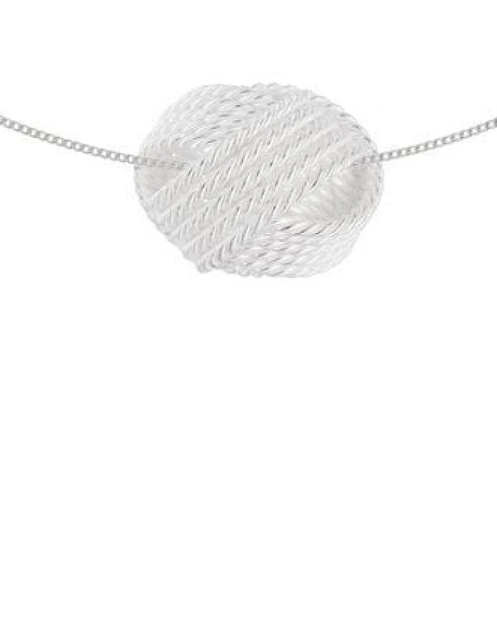 pakilia Silber Kette Knoten verschlungen Fair-Trade und handmade