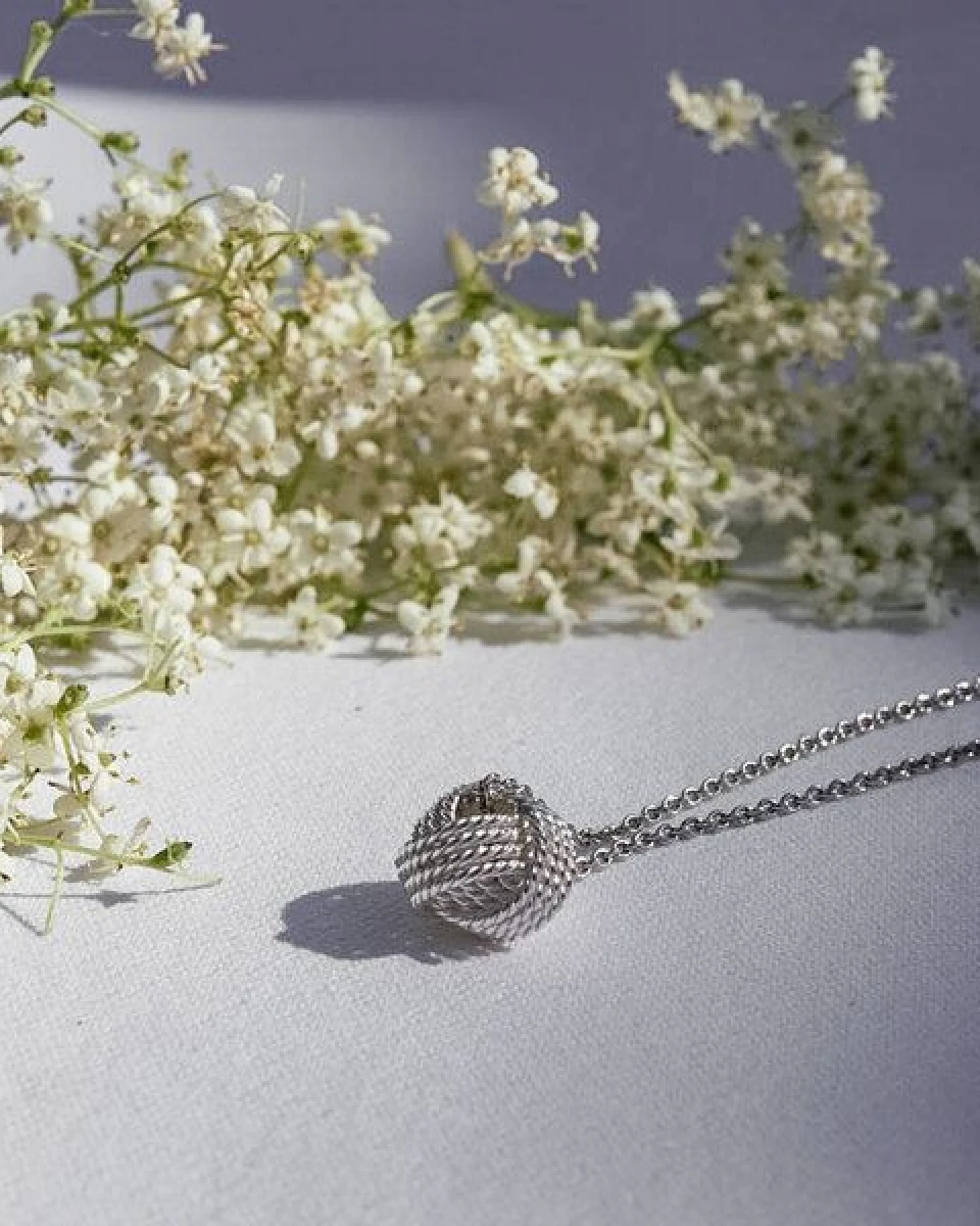 pakilia Silber Kette Knoten verschlungen Fair-Trade und handmade – Ansicht 4