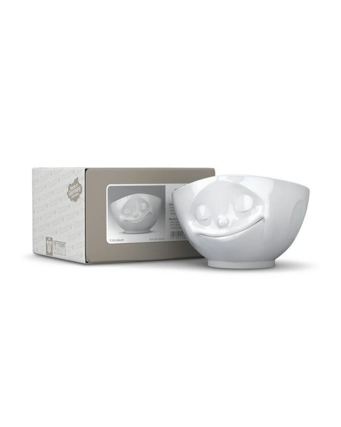 FIFTYEIGHT PRODUCTS Glückliche weiße TV Tasse 500ml – Ansicht 2