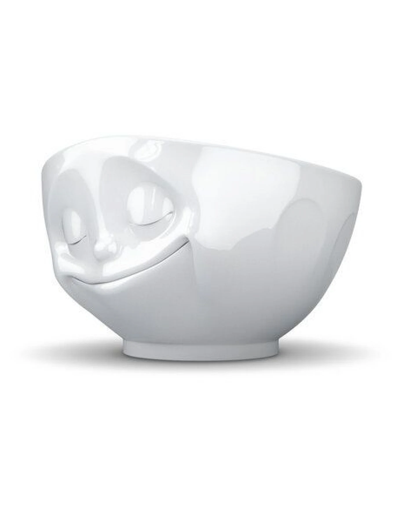 FIFTYEIGHT PRODUCTS Glückliche weiße TV Tasse 500ml – Ansicht 3