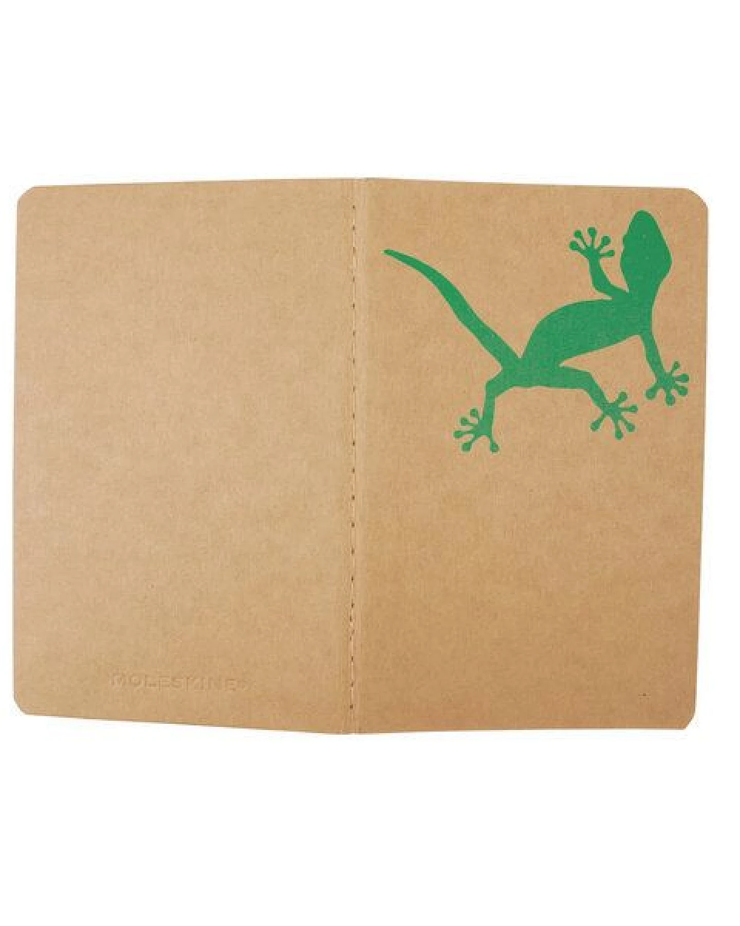 HANDGEDRUCKT "Gecko" NOTIZHEFT DIN A6 liniert – Ansicht 3