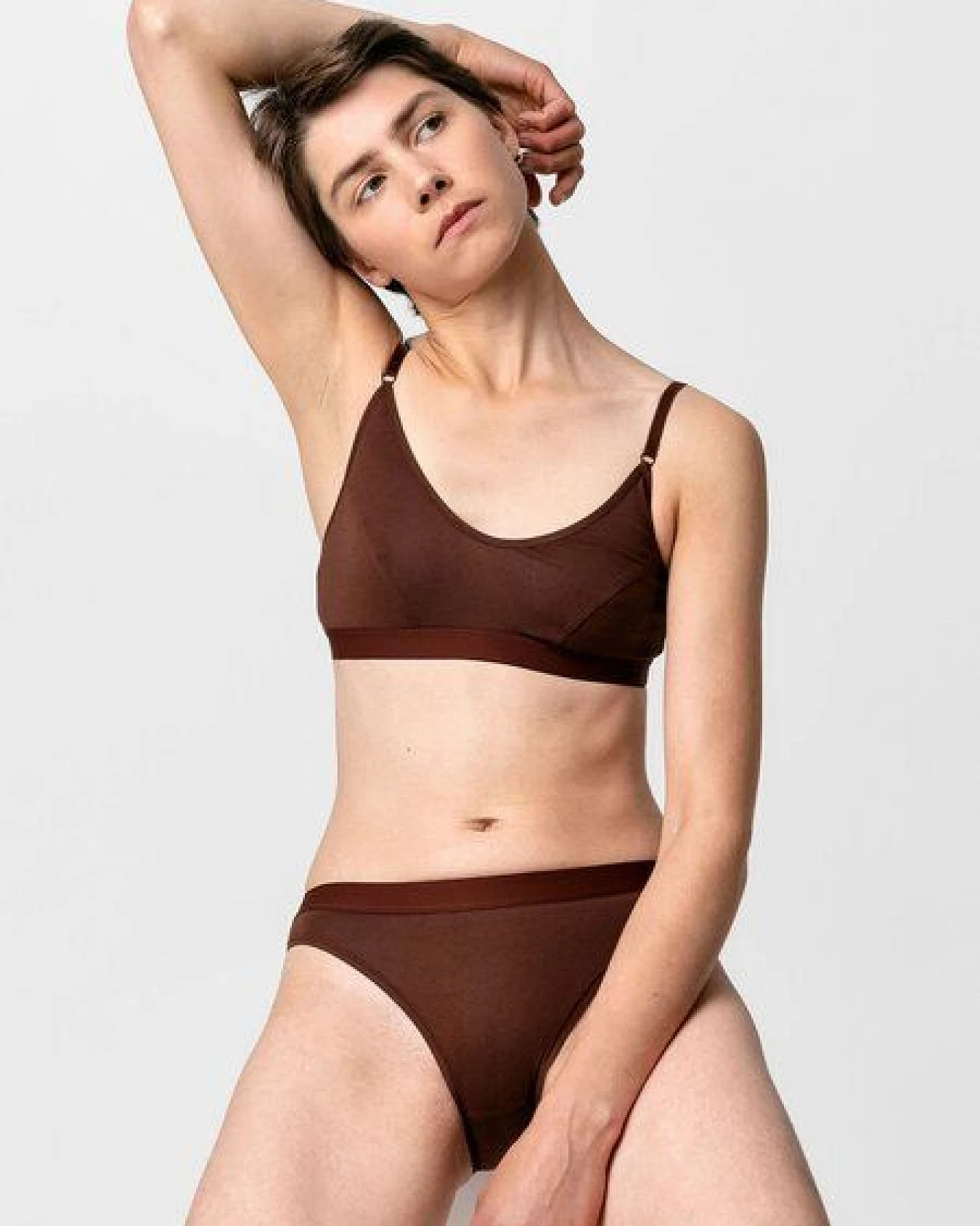 erlich textil Edith bügelloses Bustier aus weichem Modal, made in Europe – Ansicht 2