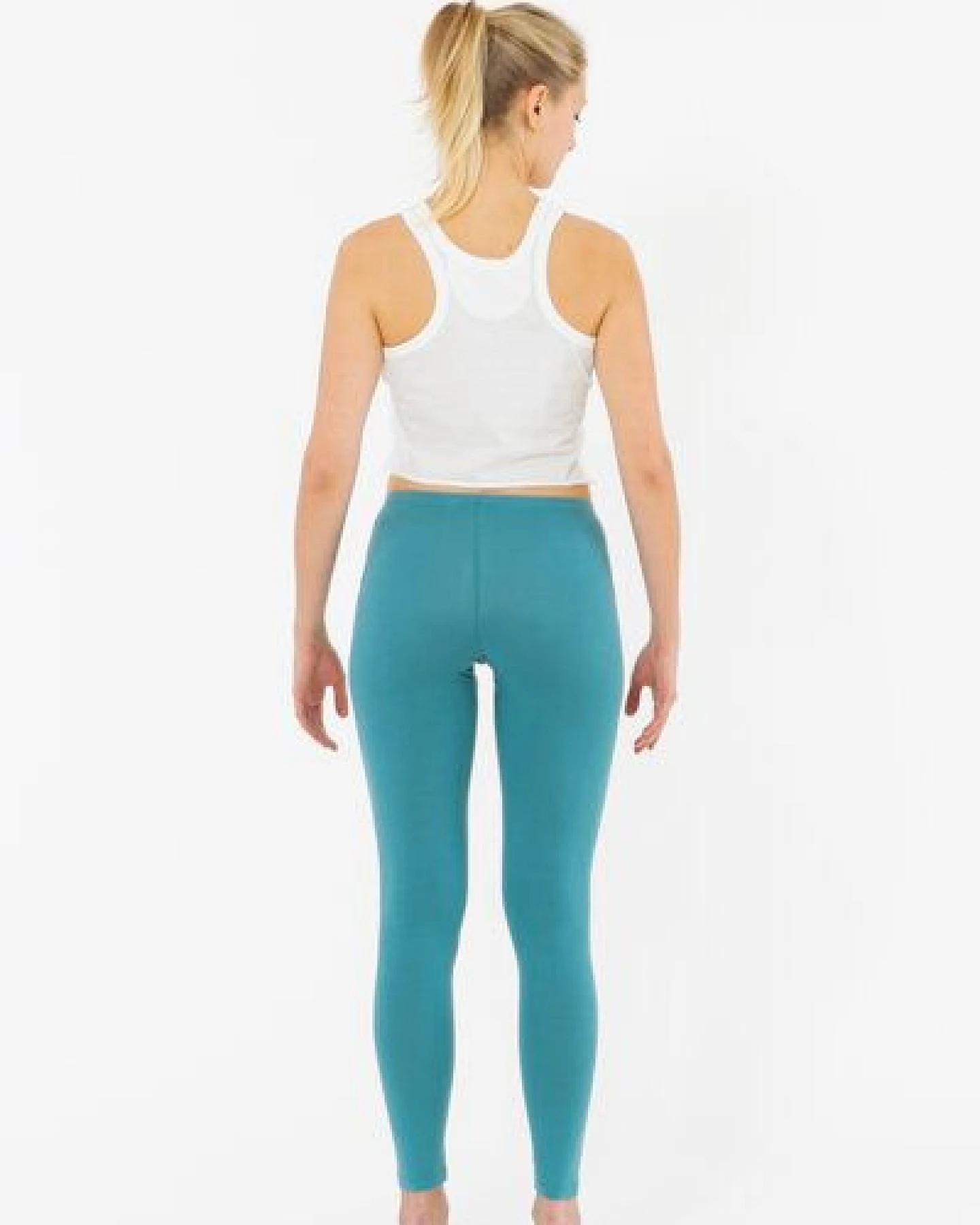 YOIQI Yoga Leggings aus Bio-Baumwolle mit langem Bein – Ansicht 2