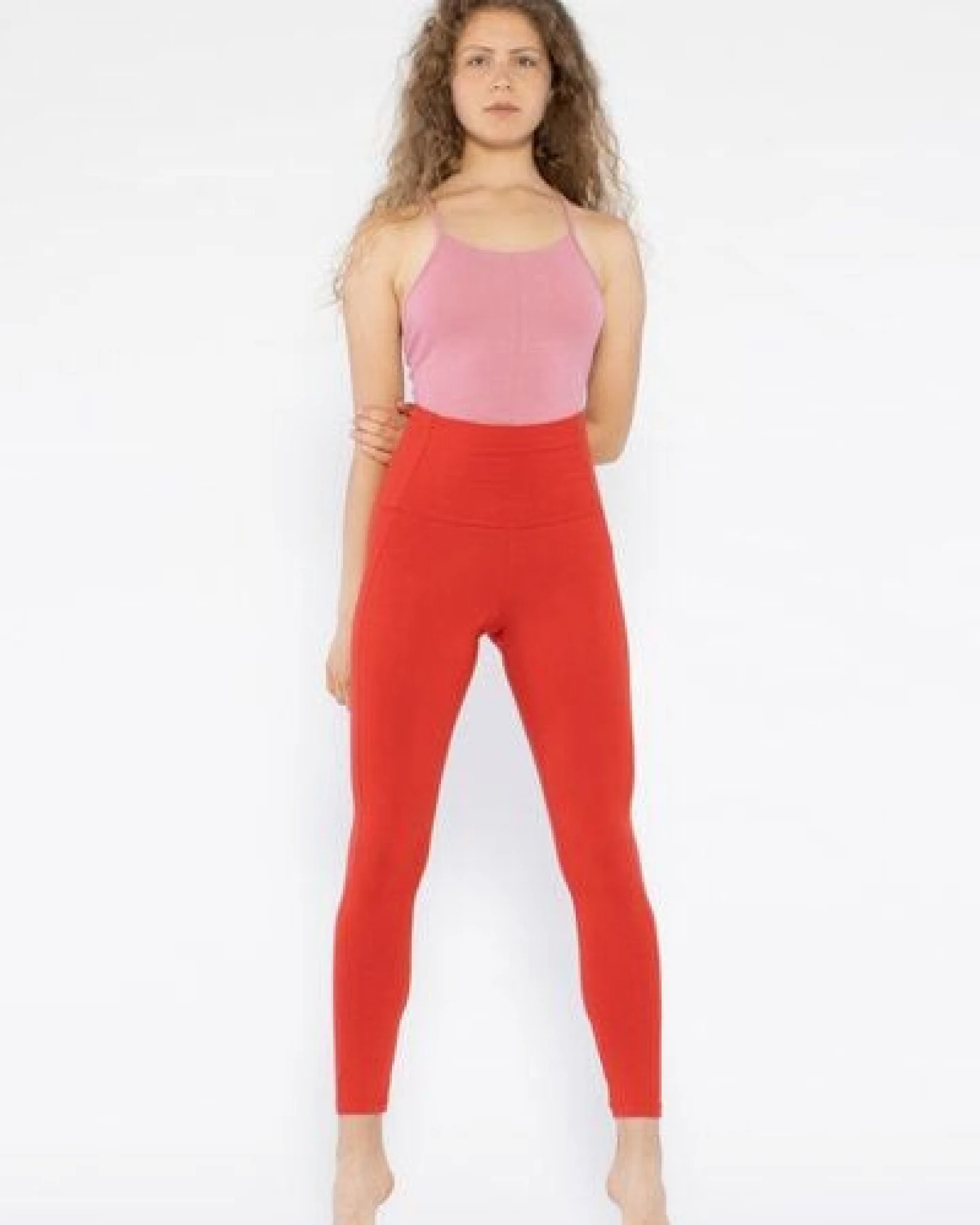 YOIQI Yoga Leggings aus Bio-Baumwolle mit hohem Bund – Ansicht 4