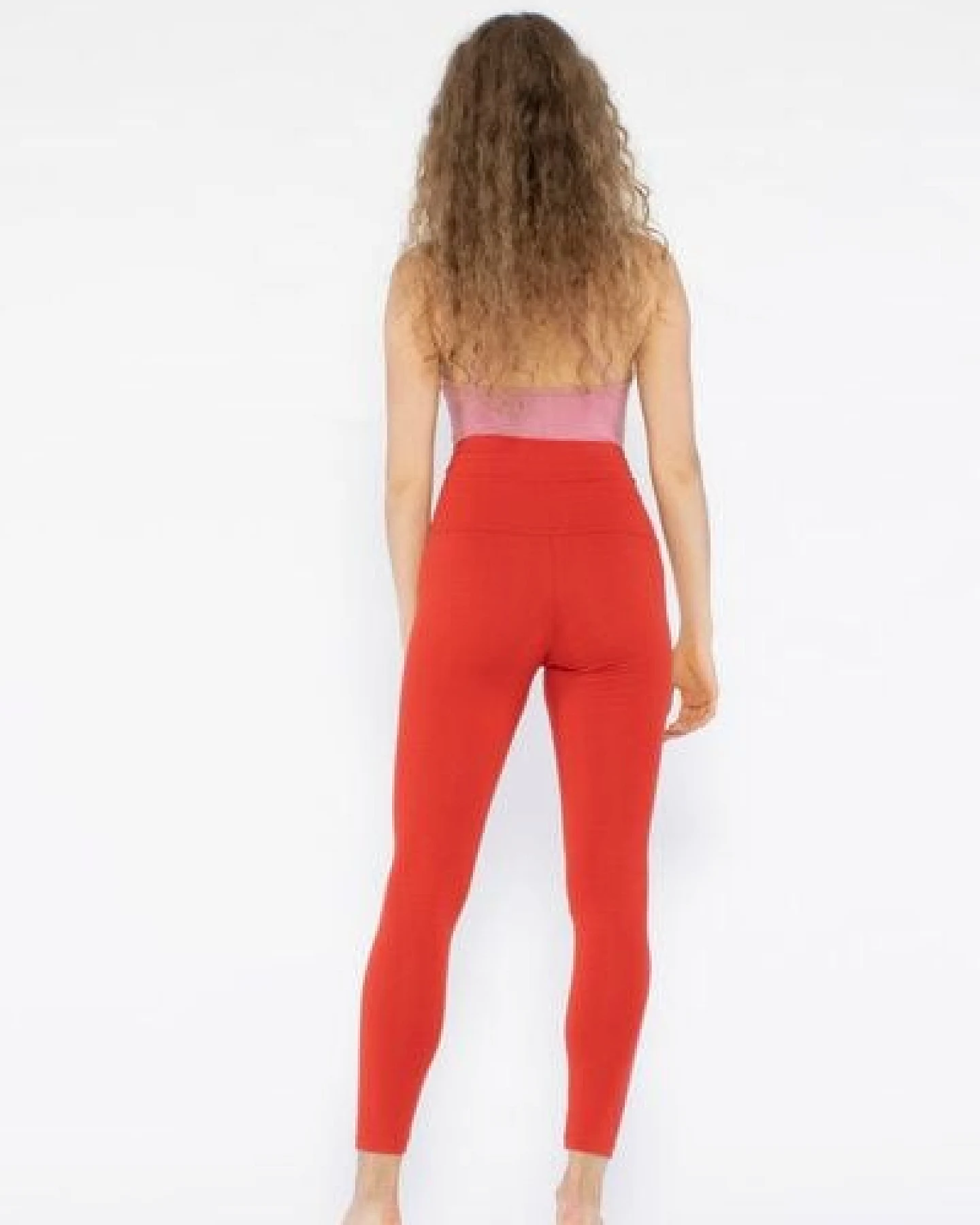 YOIQI Yoga Leggings aus Bio-Baumwolle mit hohem Bund – Ansicht 3