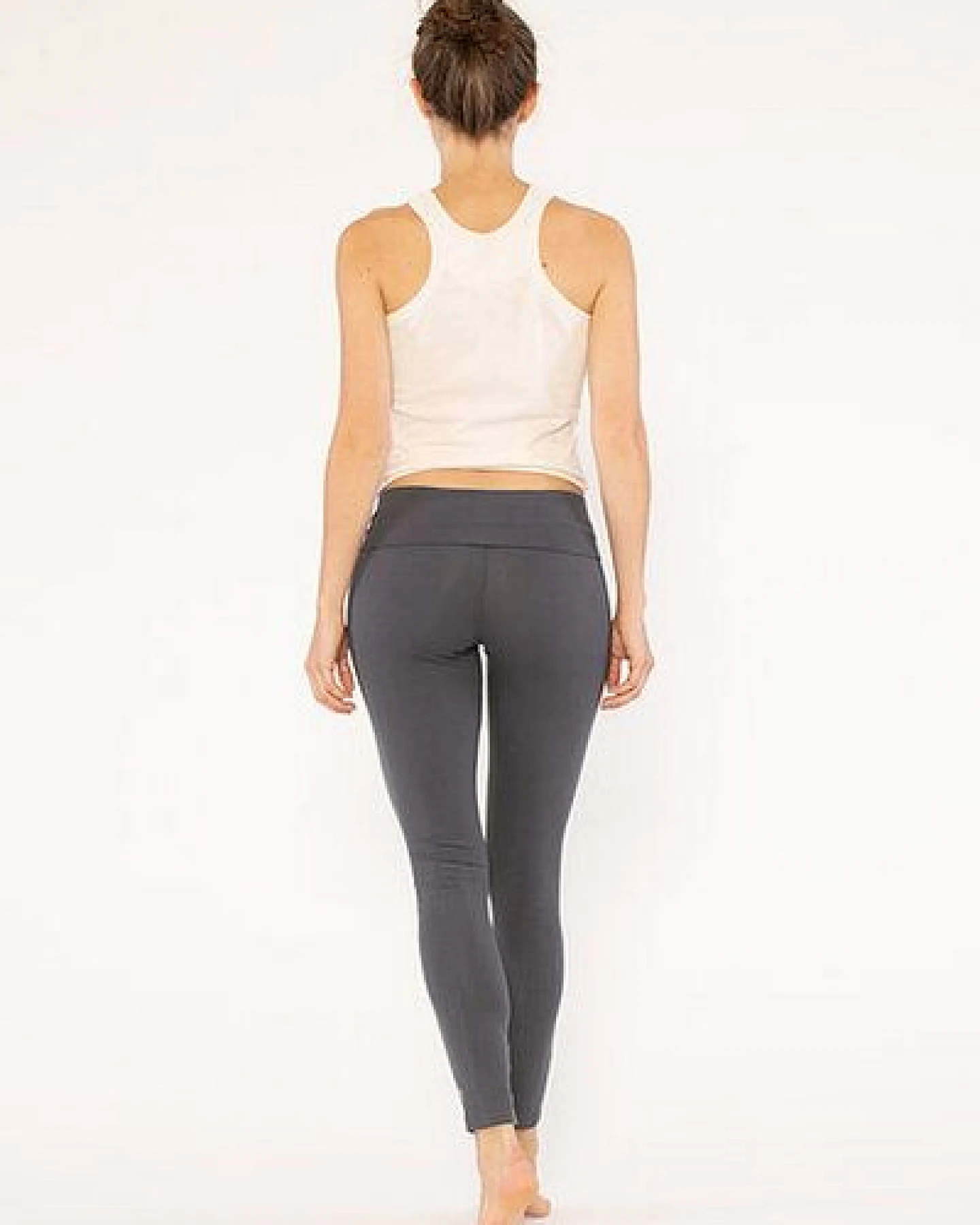 YOIQI Yoga Leggings aus Bio-Baumwolle mit hohem Bund – Ansicht 3