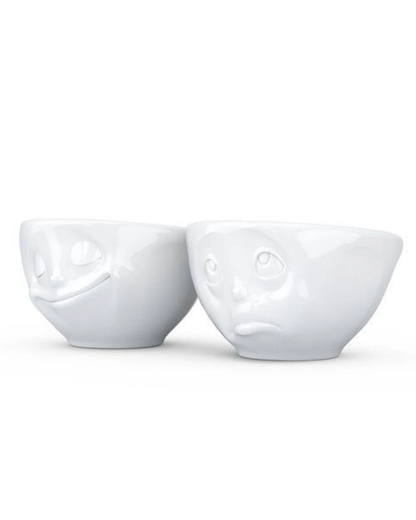 FIFTYEIGHT PRODUCTS Porzellan Schälchen 200ml glückl&Bitte 2er Set – Ansicht 3