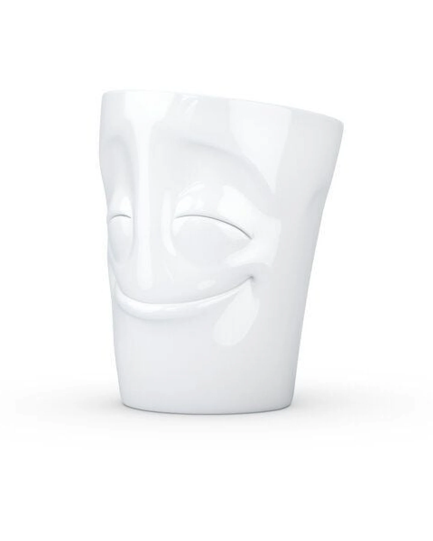 FIFTYEIGHT PRODUCTS Vergnügter Porzellan Becher mit Henkel – Ansicht 4