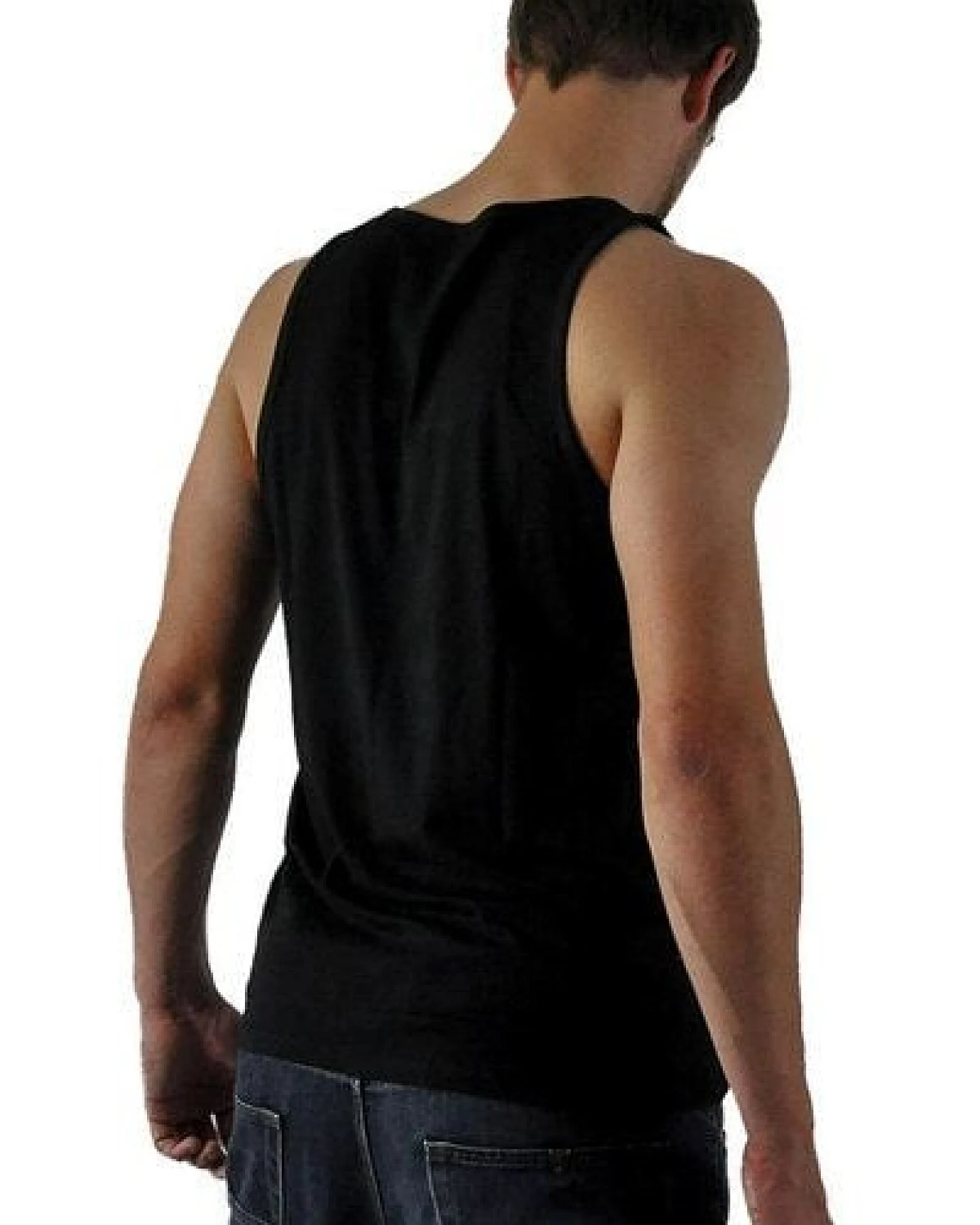 Human Family Lässiges Herren Tanktop aus Bio Bumwolle - "Jump Basic" – Ansicht 3