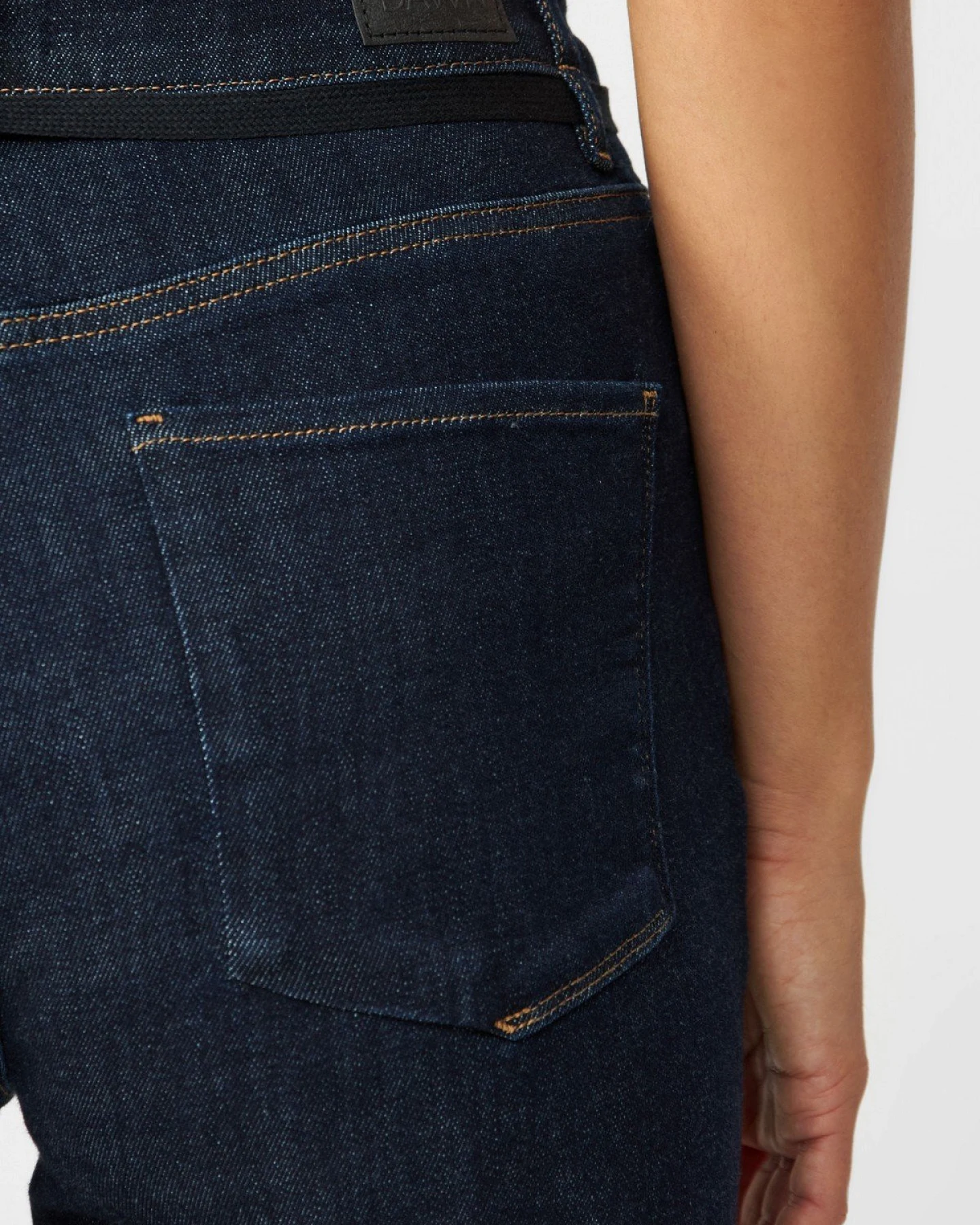 Jeans Dew Flared French Pocket Raw Blue – Ansicht 5