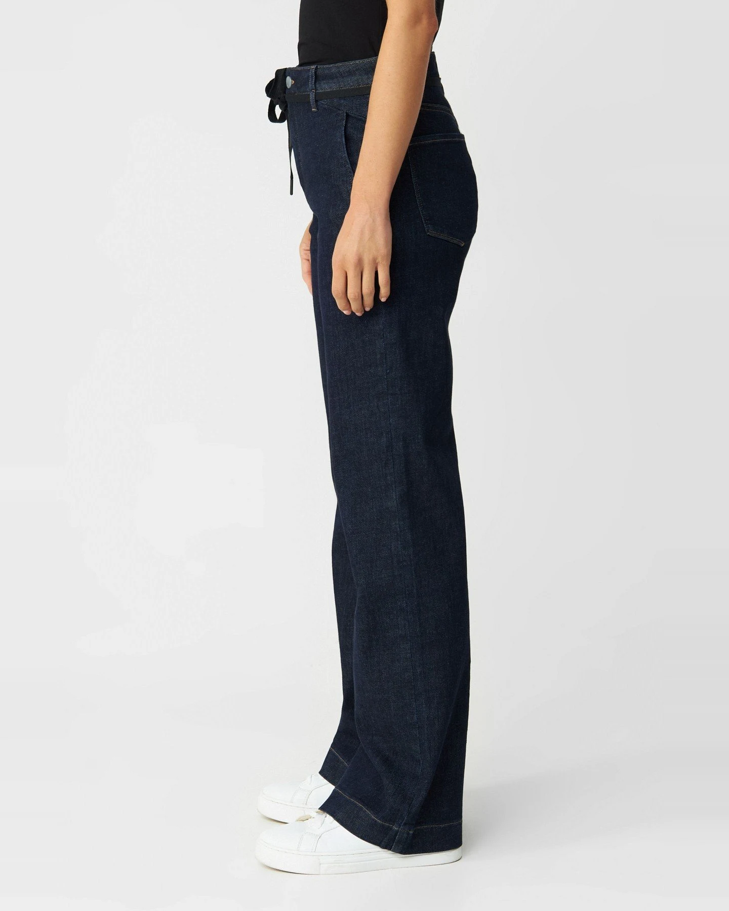 Jeans Dew Flared French Pocket Raw Blue – Ansicht 2