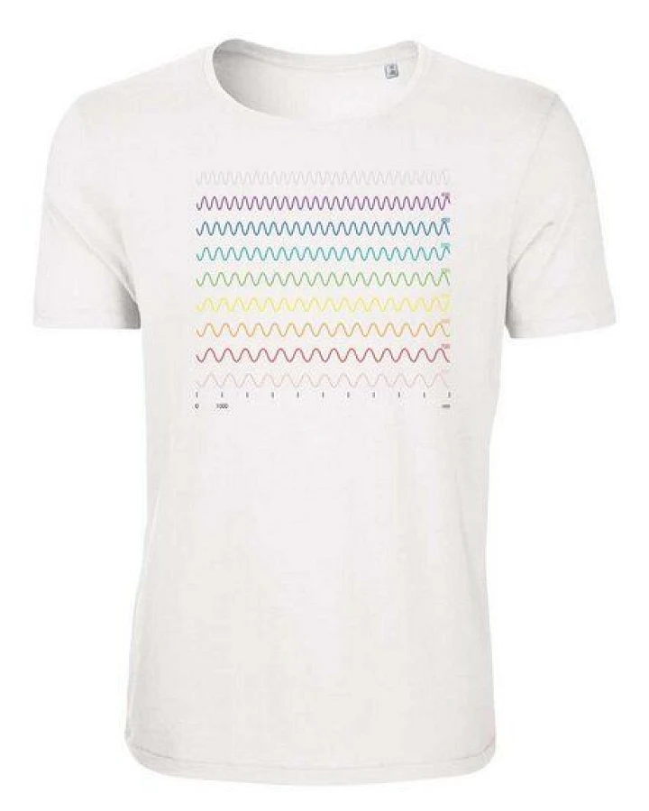Unipolar Physik T-Shirt aus Bio-Baumwolle Modell: Wellenlänge