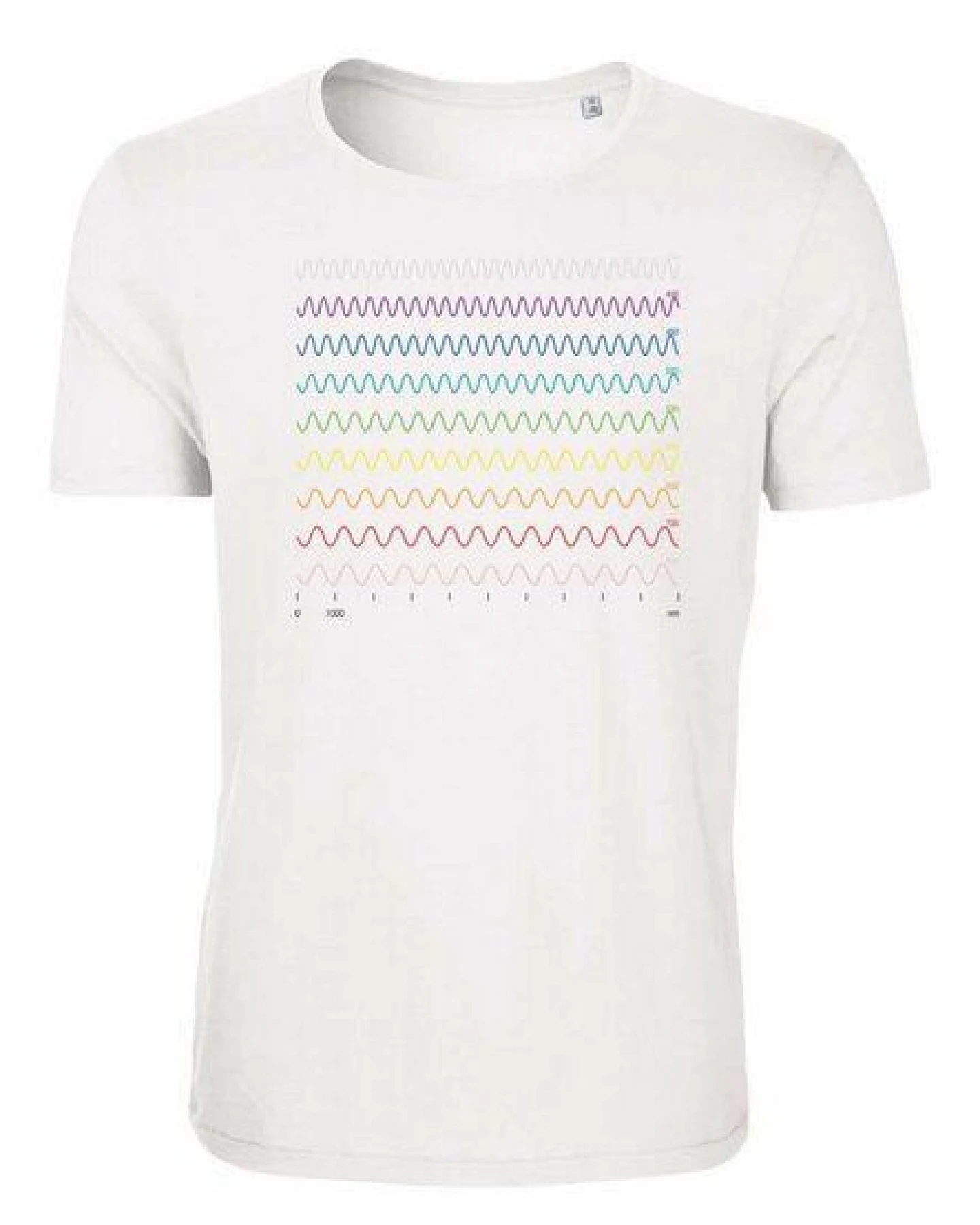 Unipolar Physik T-Shirt aus Bio-Baumwolle Modell: Wellenlänge – Ansicht 2
