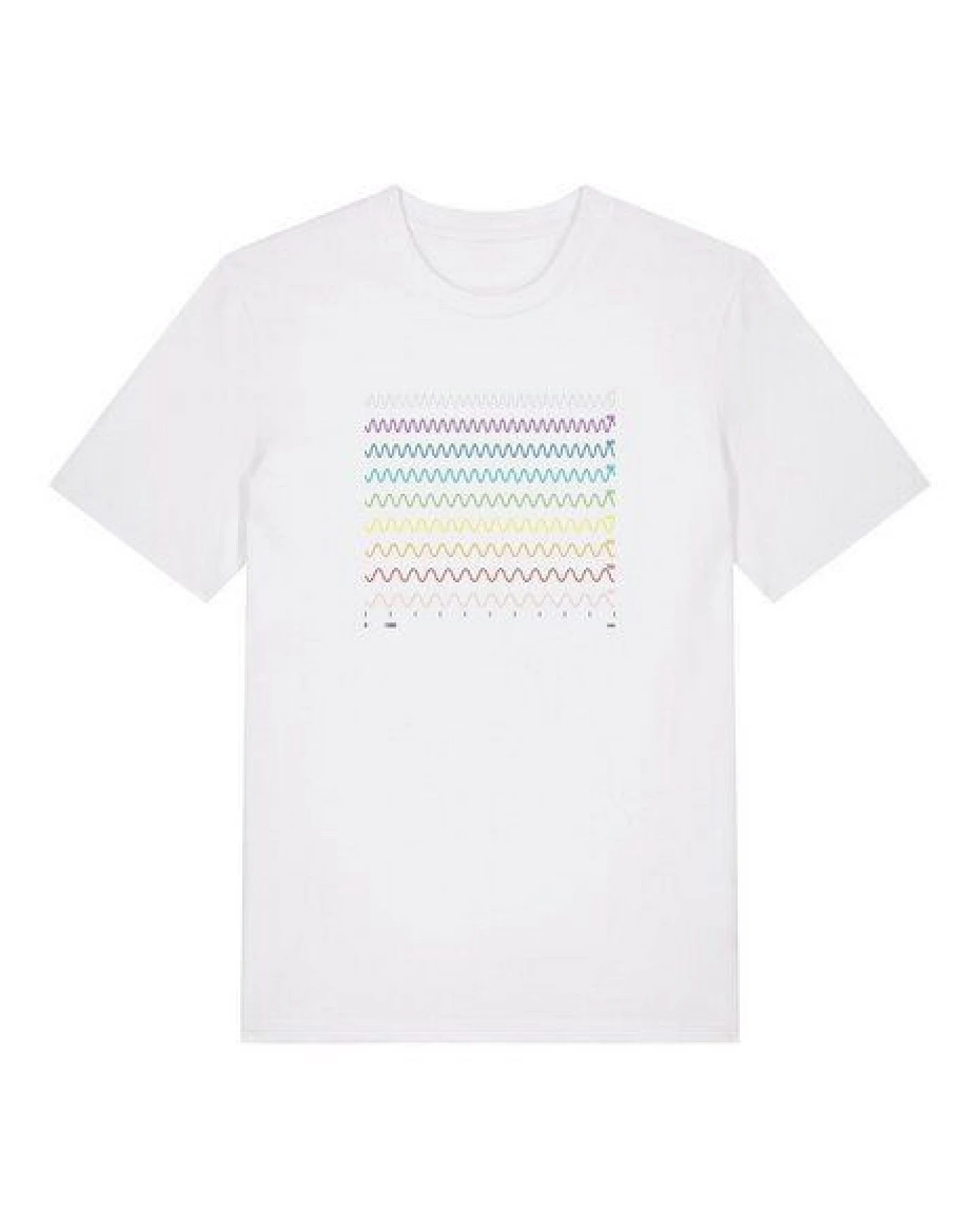Unipolar Physik T-Shirt aus Bio-Baumwolle Modell: Wellenlänge – Ansicht 3
