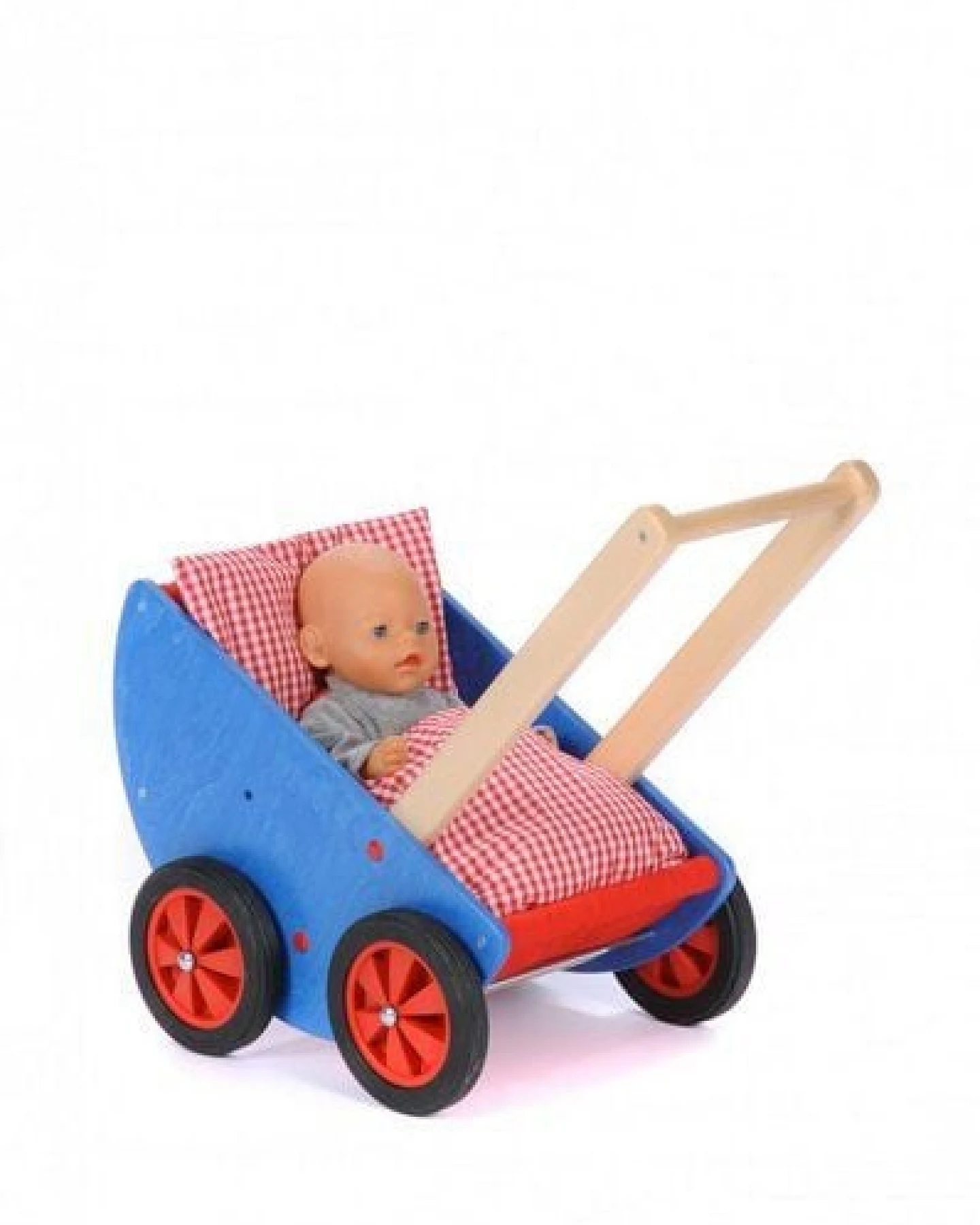 Bätz Holzspielwaren Schiebe-Lauflernwagen - Puppenwagen Robi - mit Bettzeug – Ansicht 3