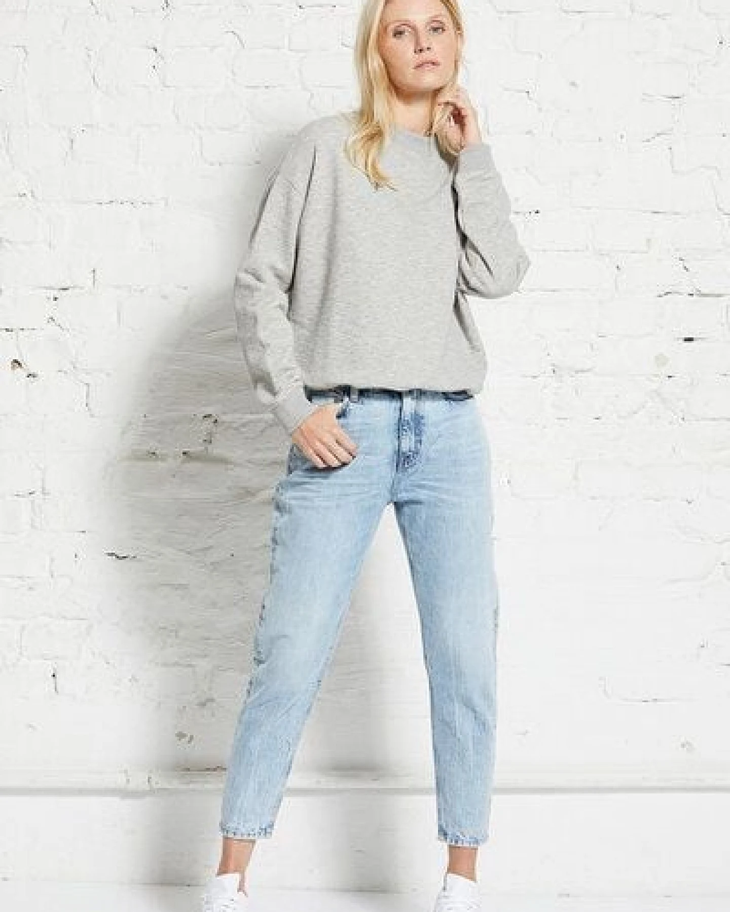 Wunderwerk Damen Jeans "Collien carrot cropped eco bleached" – Ansicht 2