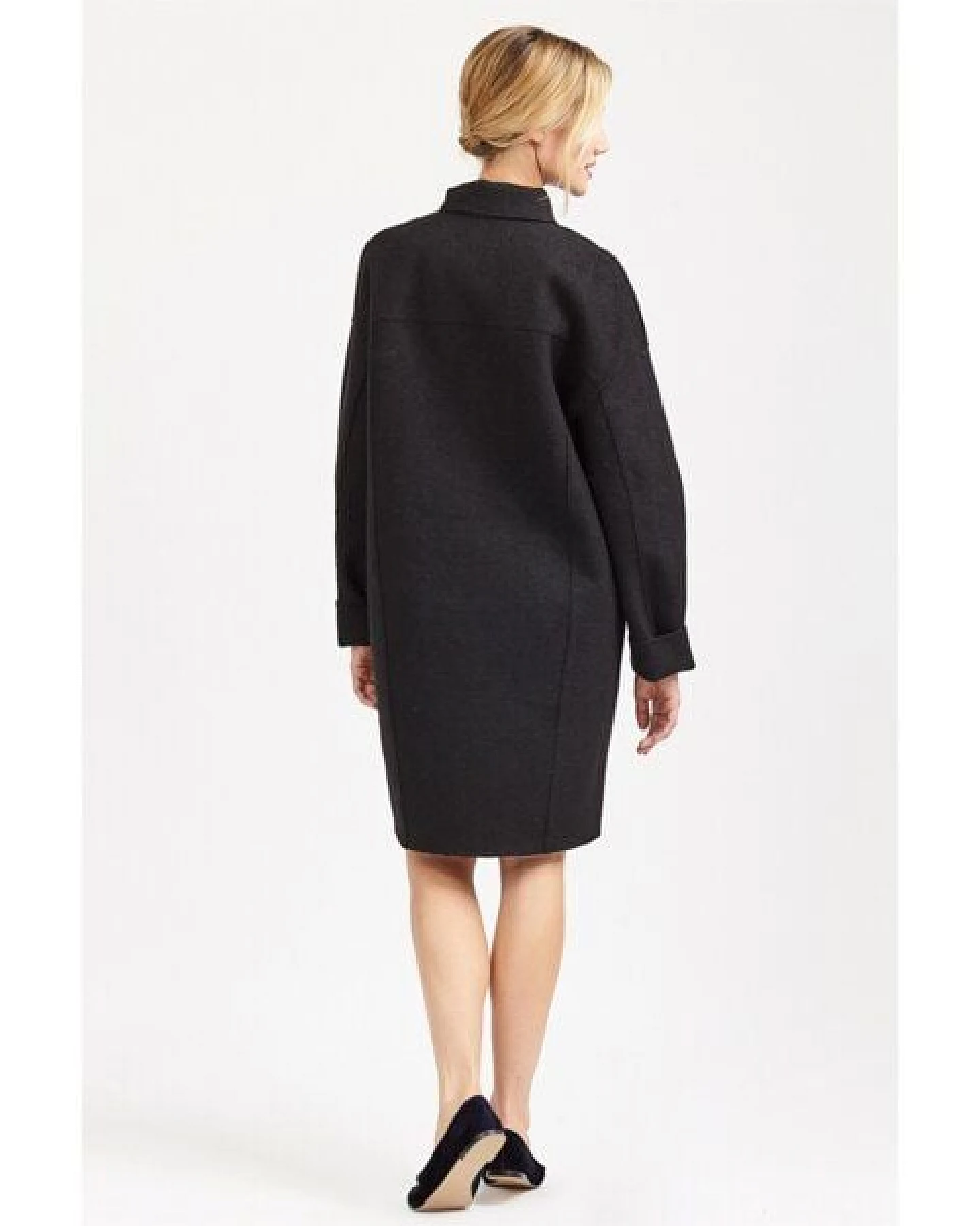 LangerChen Coat Cambra schwarz – Ansicht 2