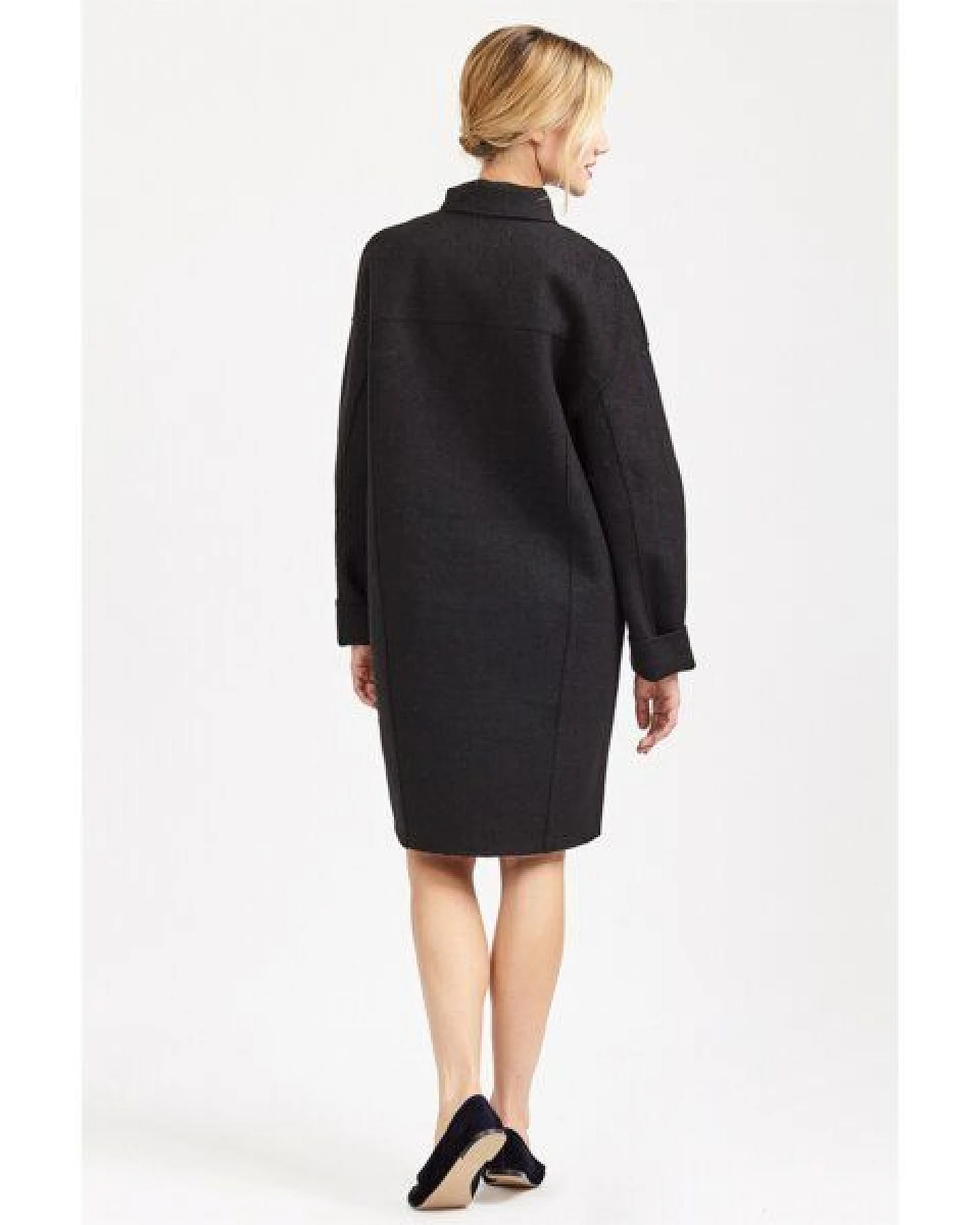 LangerChen Coat Cambra schwarz – Ansicht 2
