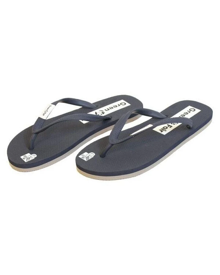 Green&Fair phlip phlops darkblue/grey