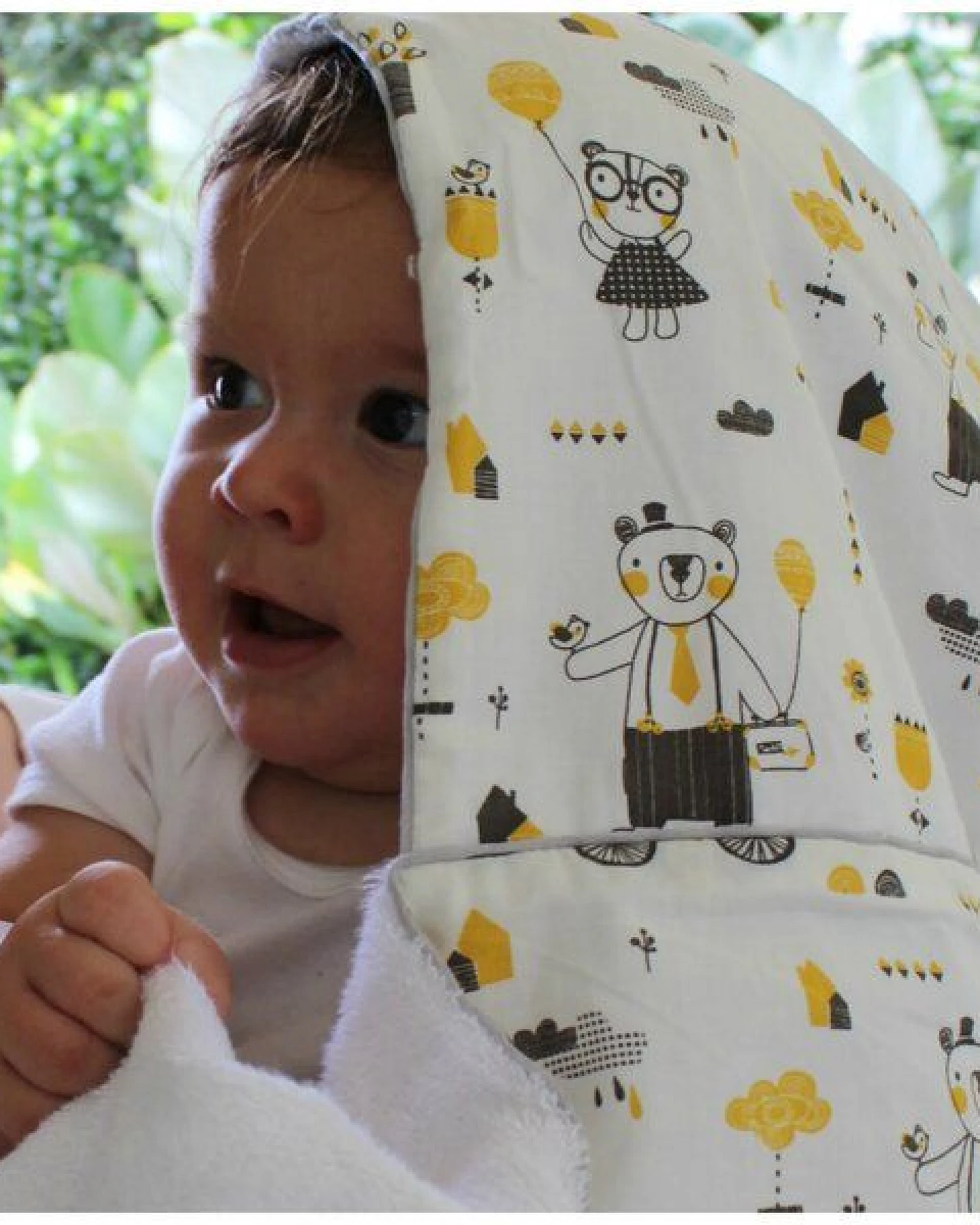 Millemarille Kapuzenhandtuch (BAMBUSFROTTEE - 0-6 Jahre) - DIVERSE DESIGNS! – Ansicht 3